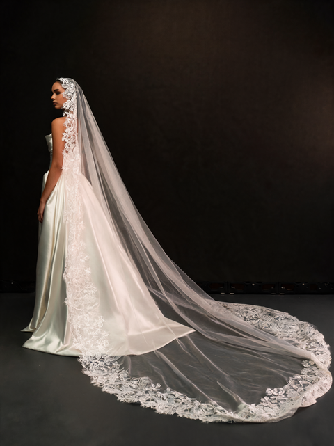 Cathedral length veil