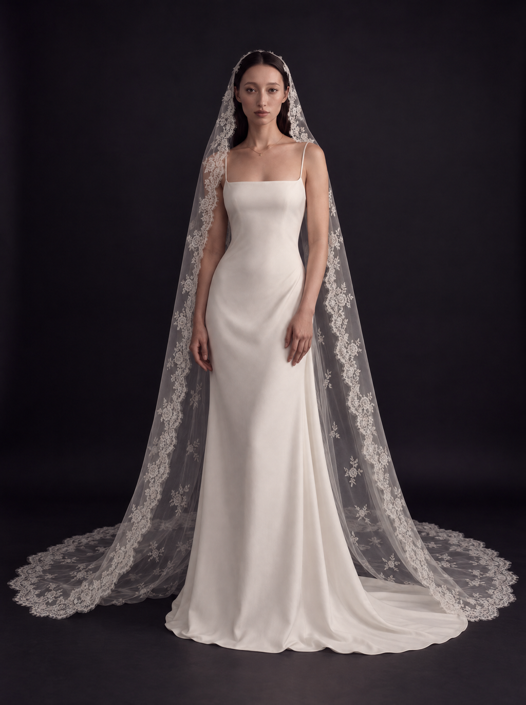 The Ysabel veil — full-length front view