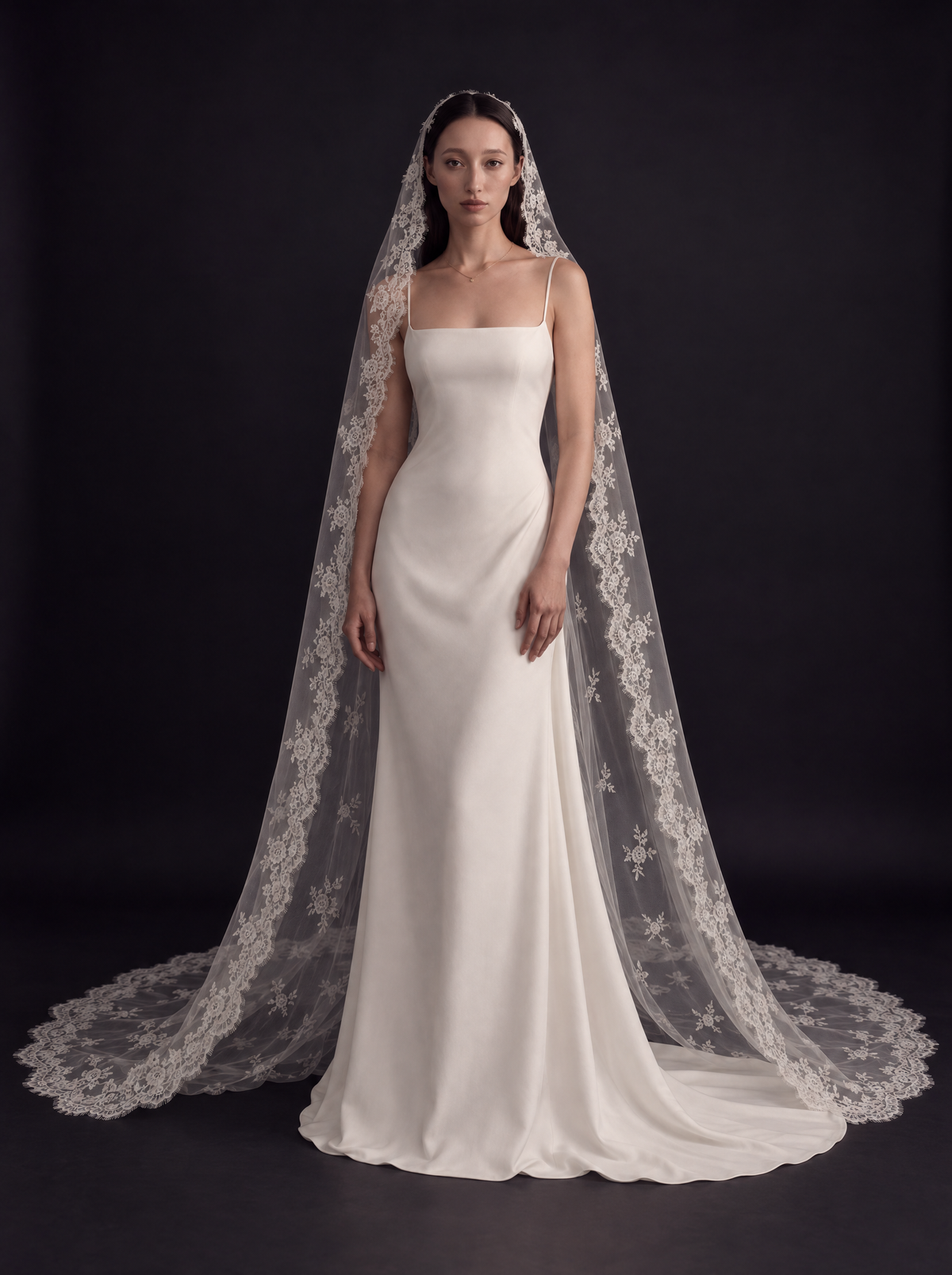 The Ysabel veil — full-length front view
