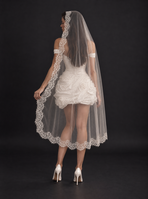 The Camille veil — back view