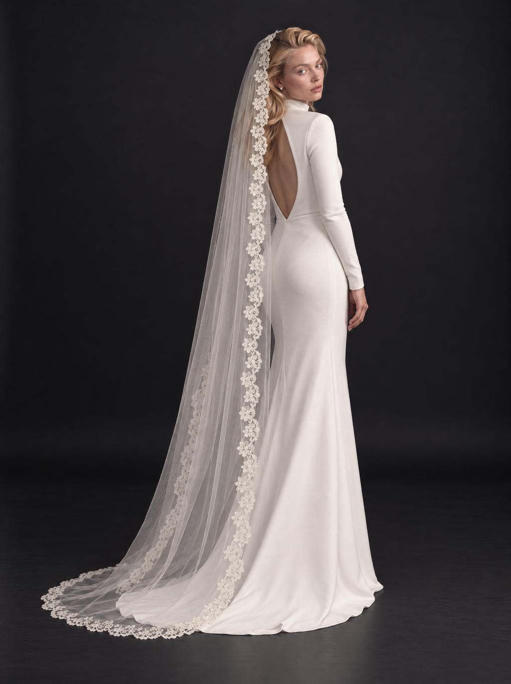 The Adalyn veil — back view